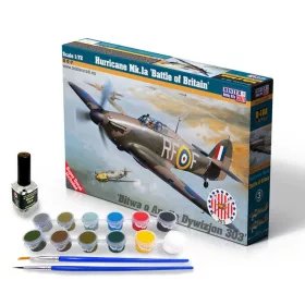 MisterCraft Hurricane Mk.Ia brit csata 1:72 Super Set repülőgép makett – MisterCraft SD-180