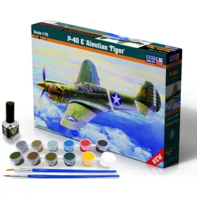 MisterCraft P-40E Aleutian Tiger 1:72 Starter Kit repülőgép makett – MisterCraft SD-202