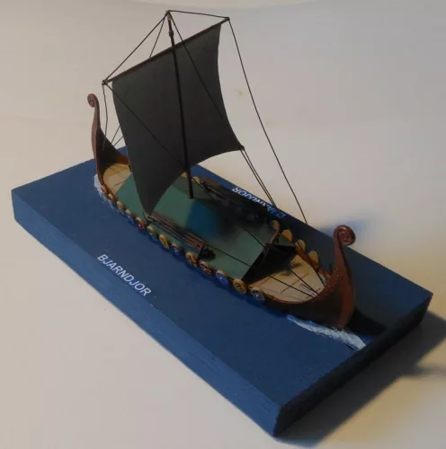 MisterCraft Oseberg viking hajó 1:180 Starter Kit hajómakett – MisterCraft SD-209