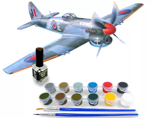 MisterCraft Hawker Tempest Mk.V 1:72 Starter Kit repülőgép makett – MisterCraft SD-213