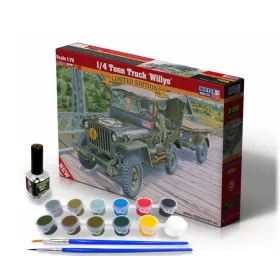 MisterCraft Willys MB 1/4 tonnás katonai terepjáró 1:72 Super Set járműmakett – MisterCraft SD-299