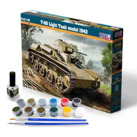 MisterCraft T-60 könnyű harckocsi 1:35 Super Set harcjármű makett – MisterCraft SE-02