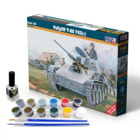 MisterCraft PzKpfW t-60 743(r) 1:35 Super Set harcjármű makett – MisterCraft SE-03