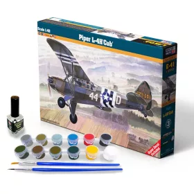 MisterCraft Piper L-4H CUB 1:48 Starter Kit repülőgép makett – MisterCraft SE-41