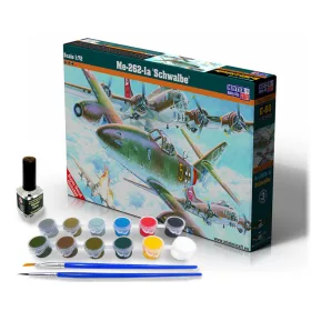 MisterCraft Me-262-1A Schwalbe 1:72 Starter Kit repülőgép makett – MisterCraft SE-60