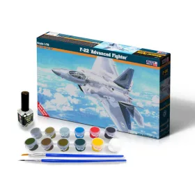 MisterCraft F-22 Advanced Fighter 1:72 Super Set repülőgép makett – MisterCraft SF-06