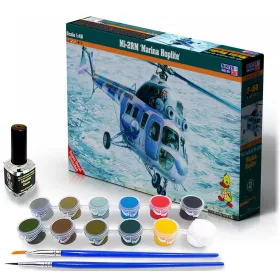 MisterCraft Mi-2RM haditengerészeti Hoplite 1:48 Starter Kit helikopter makett – MisterCraft SF-150