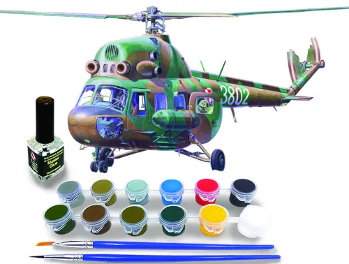 MisterCraft Mi-2T kommandós szállító 1:48 Starter Kit helikopter makett – MisterCraft SF-152