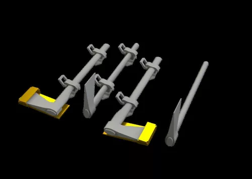Eduard Accessories WWII German tool set - II. világháborús német szerszámkészlet – komplett feljavító csomag