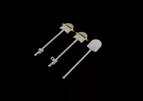 Eduard Accessories WWII German tool set - II. világháborús német szerszámkészlet – komplett feljavító csomag