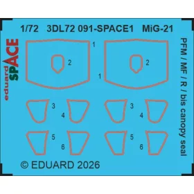   Eduard Accessories MiG-21R for Eduard - komplett feljavító csomag