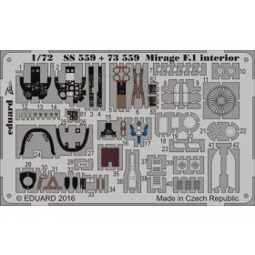   Eduard Accessories Mirage F.1 interior for Special Hobby - Mirage F.1 belsőtér-részletező készlet