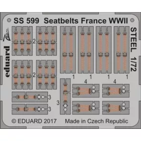   Eduard Accessories Seatbelts France WWII STEEL - France II. világháborús biztonsági övek