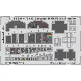   Eduard Accessories Lancaster B Mk.I/B Mk.III interior for Airfix - Lancaster B Mk.I/B Mk.III belsőtér-részletező készlet