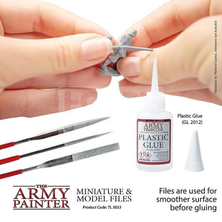 The Army Painter Miniature and Model Files - 3 db-os gyémántporral bevont reszelő készlet makettezéshez-modellezéshez TL5033