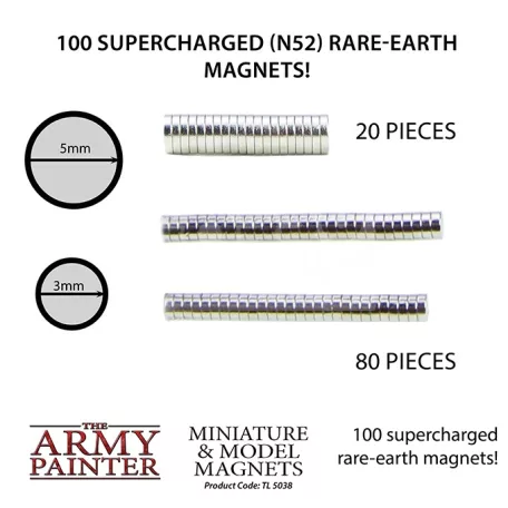 The Army Painter modellező mágnes 100 darab (Miniature & Model Magnets ) TL5038