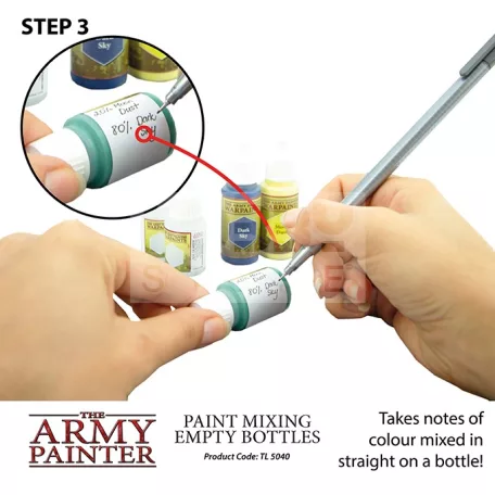The Army Painter Festékkeverő tégely (Paint Mixing Empty Bottles) TL5040