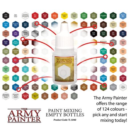 The Army Painter Festékkeverő tégely (Paint Mixing Empty Bottles) TL5040