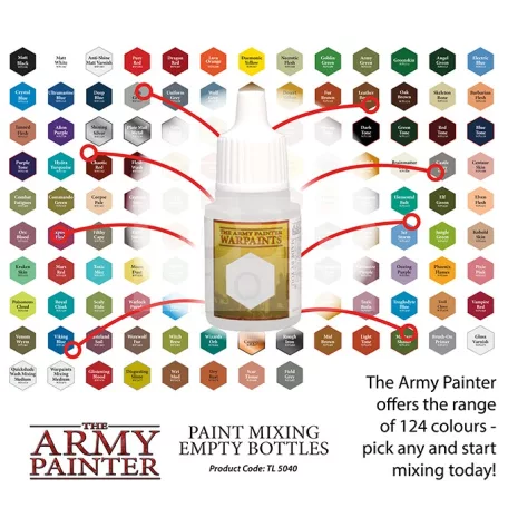 The Army Painter Festékkeverő tégely (Paint Mixing Empty Bottles) TL5040