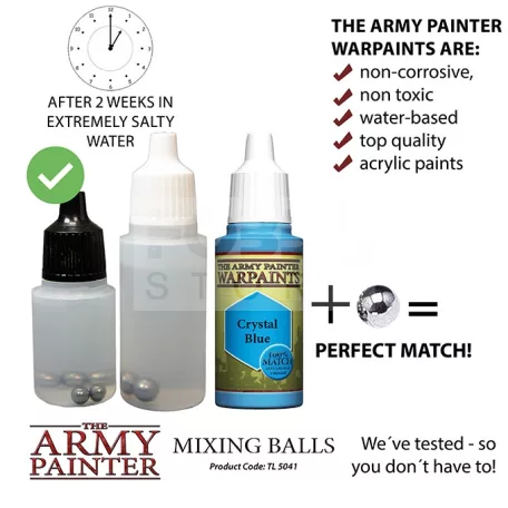 The Army Painter Festékkeverő rozsdamentes acélgolyó szett 100 darab (Mixing Balls) TL5041