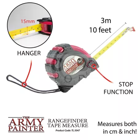 The Army Painter Rangefinder Tape Measure - Mérőszalag wargame játékosok részére TL5047