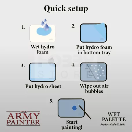 The Army Painter-Wet Palette- vizes paletta miniatűrök festéséhez TL5051
