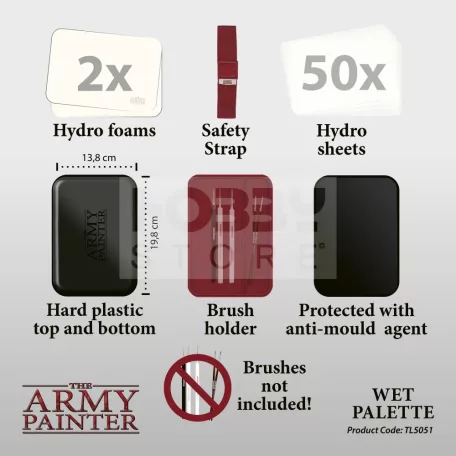 The Army Painter-Wet Palette- vizes paletta miniatűrök festéséhez TL5051