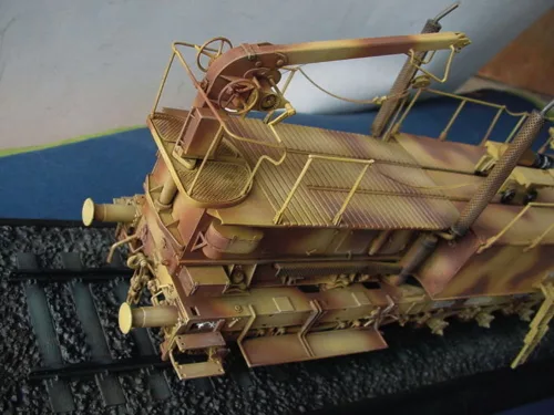 Trumpeter vasúti löveg Leopold 280 mm K5 (E) – 1:35 vasúti makett