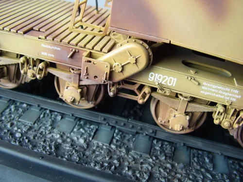 Trumpeter vasúti löveg Leopold 280 mm K5 (E) – 1:35 vasúti makett