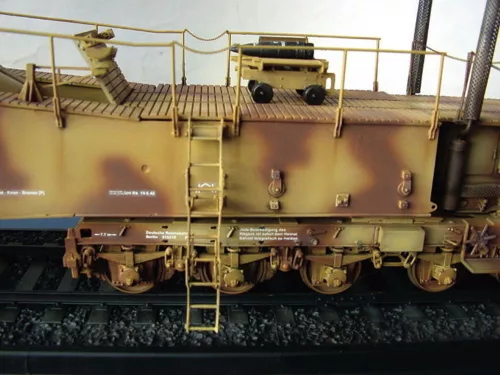 Trumpeter vasúti löveg Leopold 280 mm K5 (E) – 1:35 vasúti makett