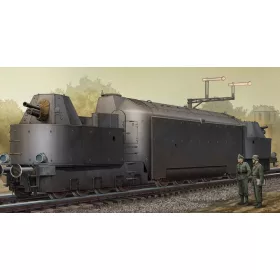   Trumpeter német Panzertriebwagen Nr. 16 páncélvonat – 1:35 vasúti makett