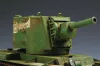 Trumpeter szovjet KV nagy tornyos harckocsi – 1:35 harcjármű makett