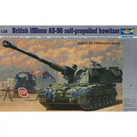   Trumpeter brit 155 mm AS-90 önjáró löveg – 1:35 harcjármű makett