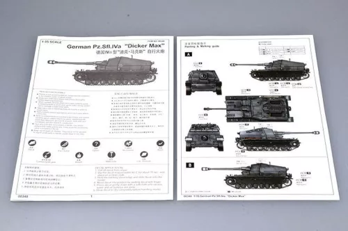 Trumpeter német Pz. Sfl. IVa Dicker Max – 1:35 harcjármű makett
