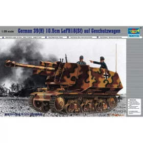   Trumpeter Pz.Kpfw. 39(H) 10,5 cm leFH 18(Sf) önjáró tarack – 1:35 tüzérségi makett
