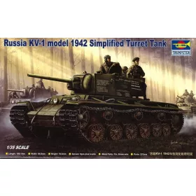   Trumpeter szovjet KV-1 1942 egyszerűsített tornyú harckocsi – 1:35 harcjármű makett