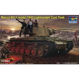   Trumpeter szovjet KV-1 – 1942-es változat – 1:35 harcjármű makett
