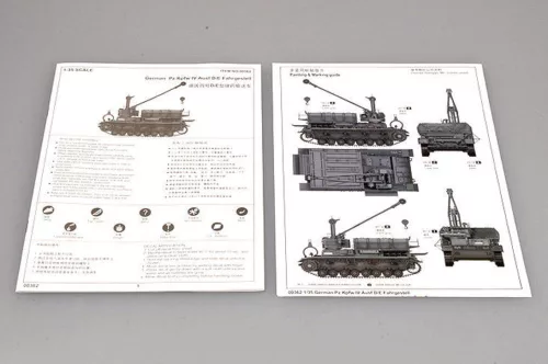 Trumpeter német Pz.Kpfw. IV Ausf. D/E alváz – 1:35 harcjármű makett