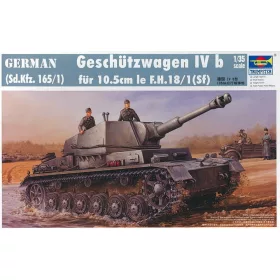   Trumpeter német Geschützwagen IVb 10,5 cm önjáró löveghordozó – 1:35 harcjármű makett