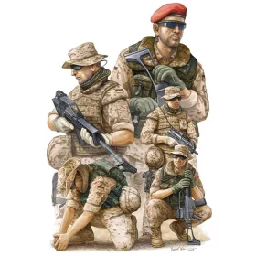   Trumpeter modern német ISAF-katonák Afganisztánban – 1:35 figura szett