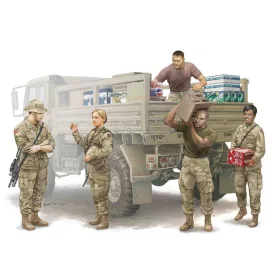   Trumpeter modern amerikai katonák – logisztikai ellátócsoport – 1:35 figura szett