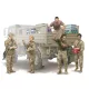 Trumpeter modern amerikai katonák – logisztikai ellátócsoport – 1:35 figura szett
