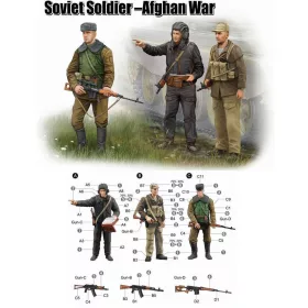   Trumpeter szovjet katona – afganisztáni háború – 1:35 figura szett