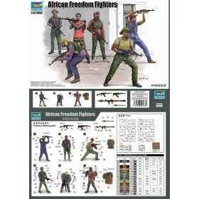 Trumpeter afrikai szabadságharcosok – 1:35 figura szett