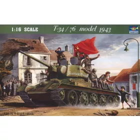 Trumpeter T-34/76 1943 – 1:16 harcjármű makett