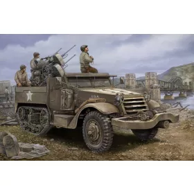   Trumpeter M16 többcsövű légvédelmi gépágyú – 1:16 légvédelmi löveg makett