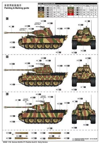 Trumpeter német Panther G – 1:16 harcjármű makett