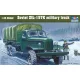 Trumpeter szovjet ZIL-157K katonai teherautó – ponyvás változat – 1:35 katonai jármű makett