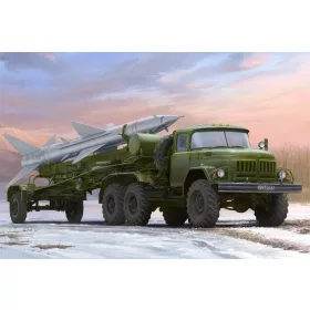   Trumpeter szovjet ZIL-131V vontató PR-11 pótkocsival – SA-2 Guideline rakétához – 1:35 rakéta-/légvédelmi rendszer makett