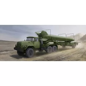   Trumpeter szovjet ZIL-131V + 2T3M1 pótkocsi + 8K14 rakéta – 1:35 rakéta-/légvédelmi rendszer makett